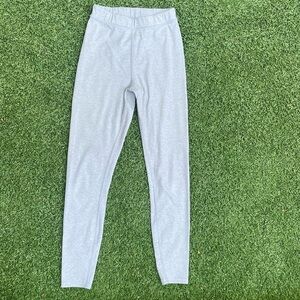 ALO Yoga Ribbed High-Waist 7/8 Blissful Legging in Gray Small